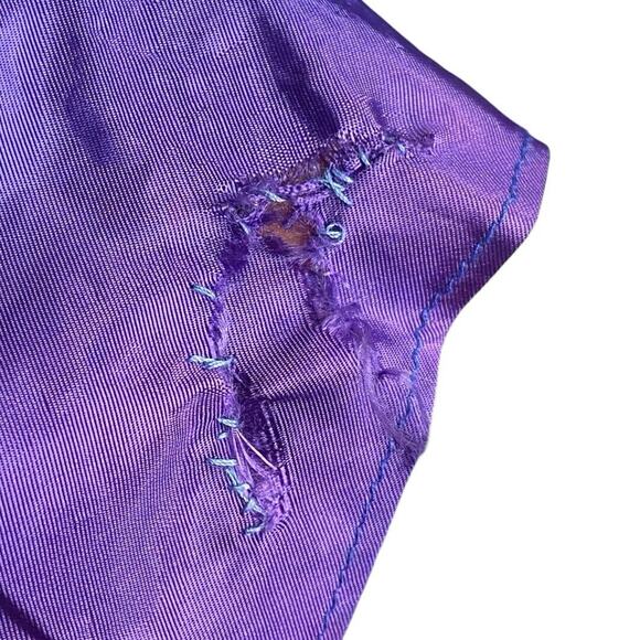 Vintage‎ Lace Prom Dress S 80s Asymmetrical Quinceanera  Fairy Whimsigoth FLAW - Picture 11 of 14